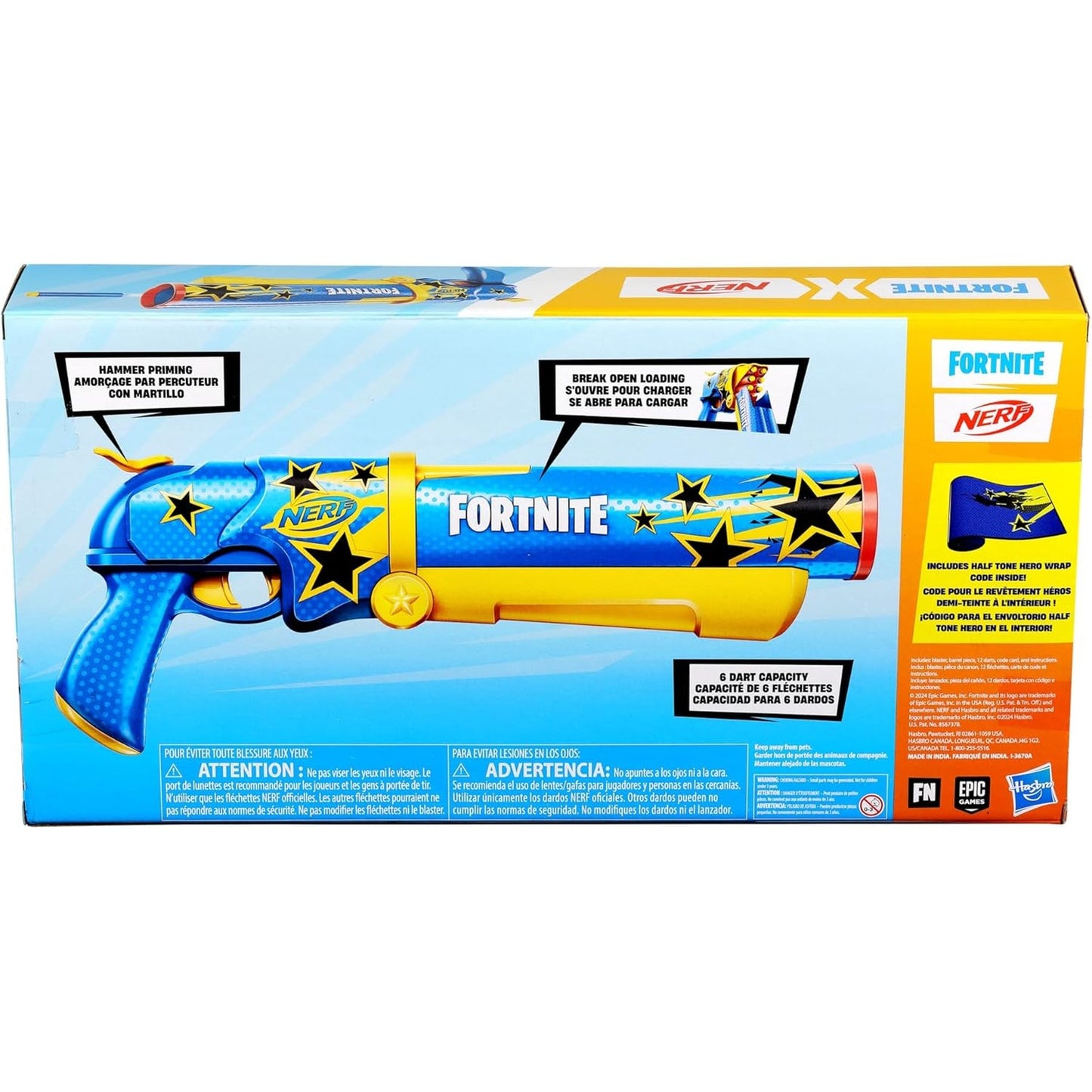 Nerf Fortnite Half Tone Hero Blaster by Hasbro