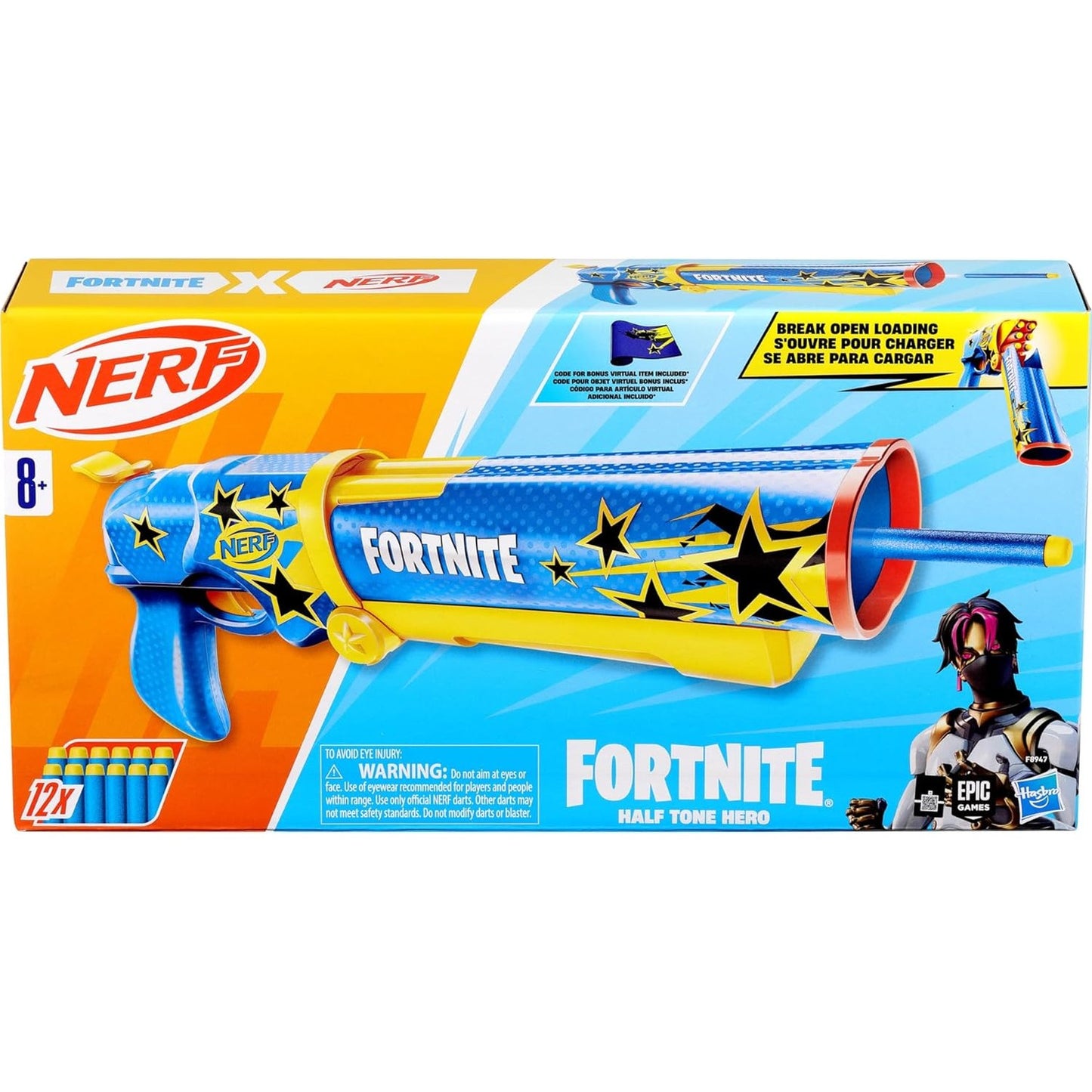 Nerf Fortnite Half Tone Hero Blaster by Hasbro