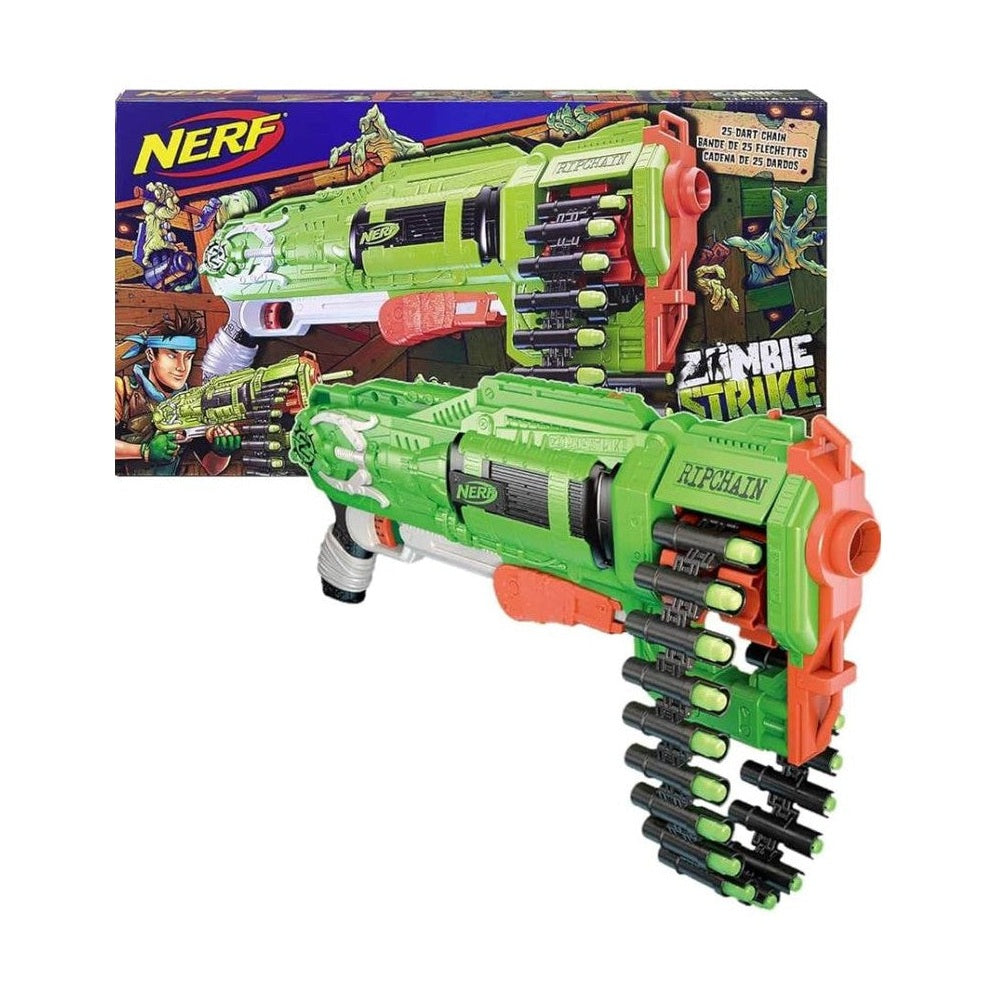 Nerf Zombie Ripchain Combat Blaster by Hasbro