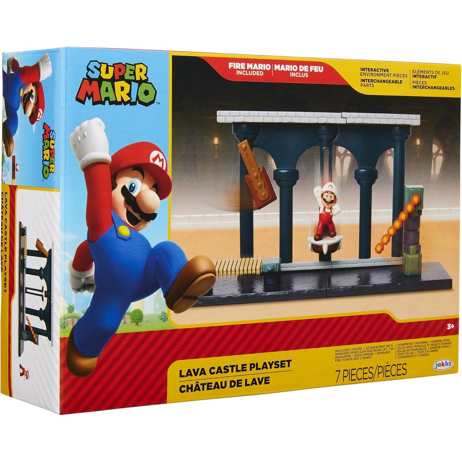 Nintendo Super Mario Lava Castle Deluxe Play Set by JAKKS Pacific