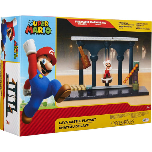 Nintendo Super Mario Lava Castle Deluxe Play Set by JAKKS Pacific
