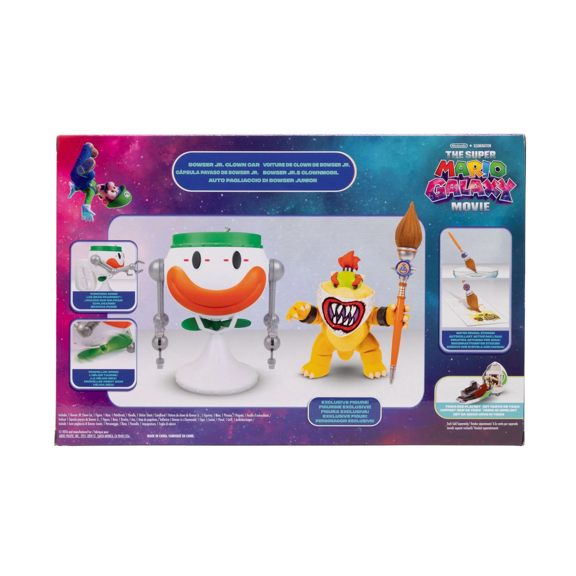 Nintendo The Super Mario Galaxy Movie: Bowser Jr. Clown Car Set by JAKKS Pacific