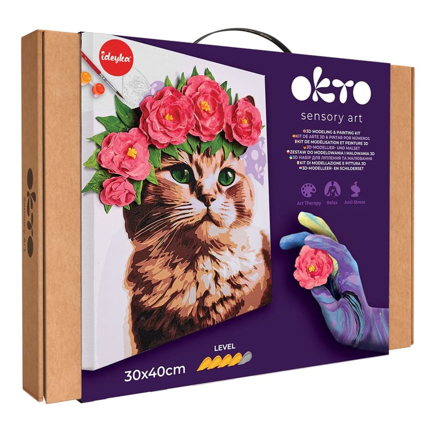 OKTO A CAT IN A FLOWER CROWN by OKTO