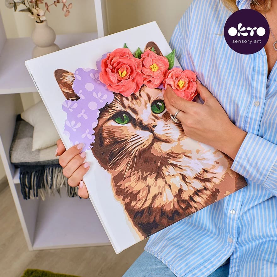 OKTO A CAT IN A FLOWER CROWN by OKTO