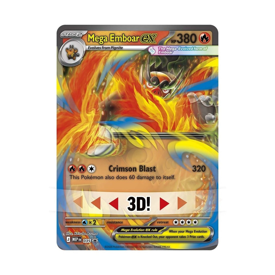 Pokemon TCG ME02.5 Mega Emboar Ex Box by The Pokémon Company