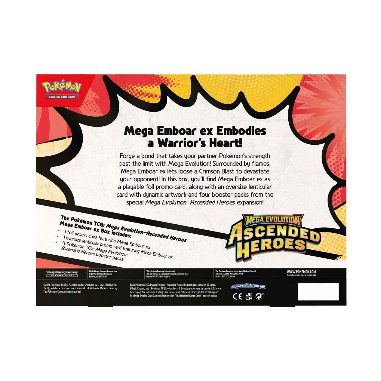 Pokemon TCG ME02.5 Mega Emboar Ex Box by The Pokémon Company
