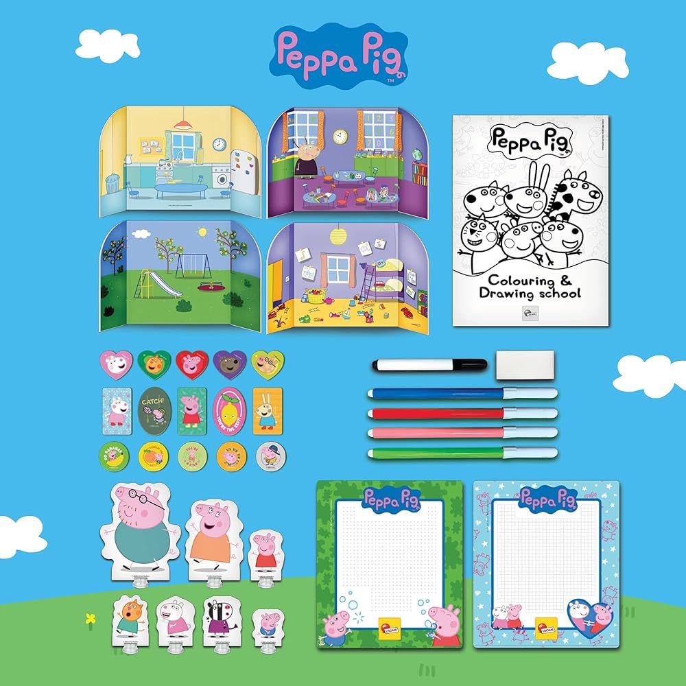 PEPPA PIG COLOURING & DRAWING SCHOOL by Lisciani