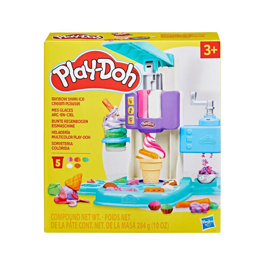 PLAY DOH RAINBOW SWIRL ICE CREAM PLAYSET by Hasbro