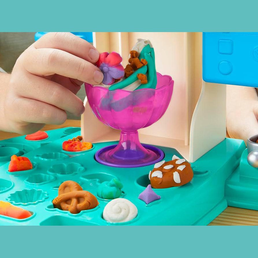 PLAY DOH RAINBOW SWIRL ICE CREAM PLAYSET by Hasbro