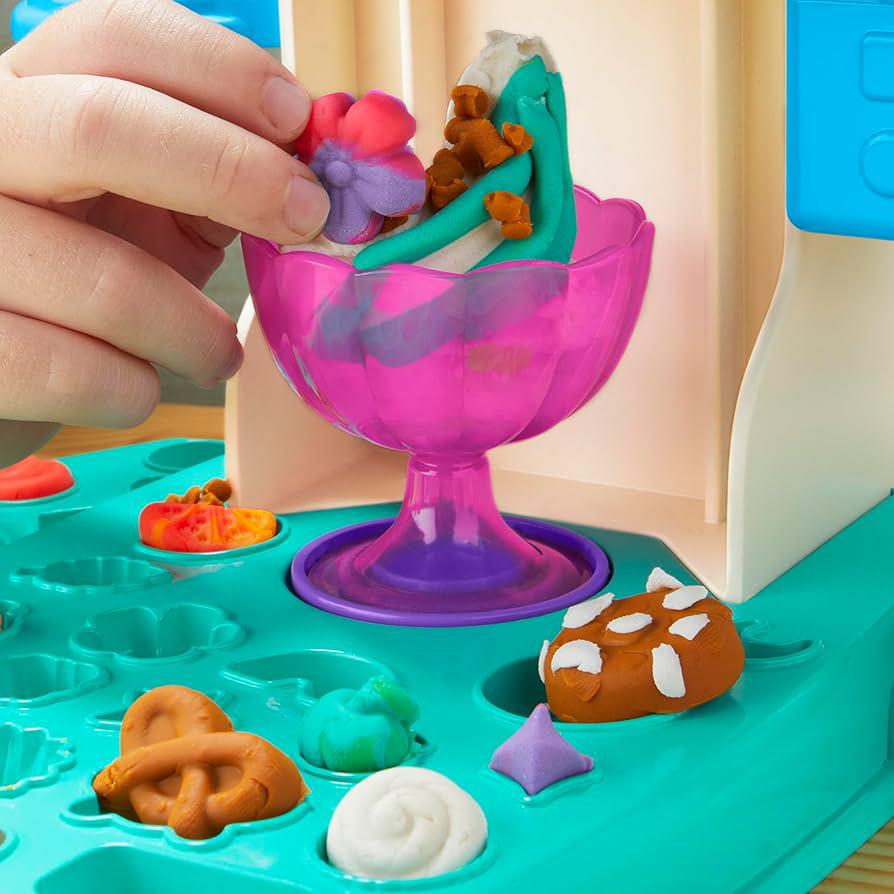 PLAY DOH RAINBOW SWIRL ICE CREAM PLAYSET by Hasbro