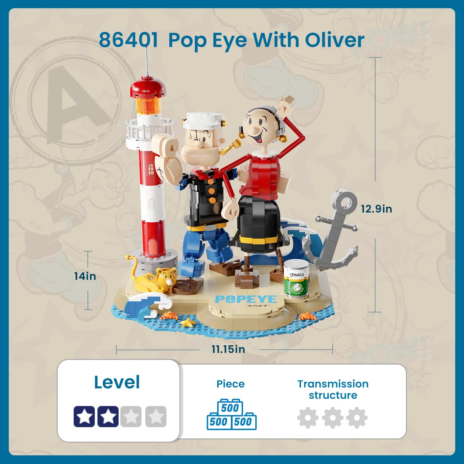 POPEYE & OLIVE OYL (86401) by Pantasy