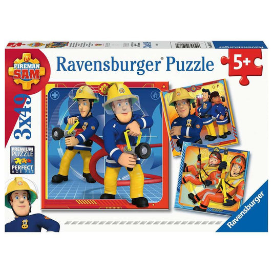 PUZZLE 3X49 PCS FIREMAN SAM by Ravensburger