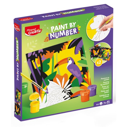 Paint by Number - TUCAN & BUTTERFLY by Maped Creativ