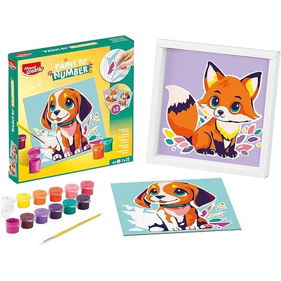 Paint by Numbers - Dog and Fox by Maped Creativ