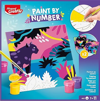 Paint by Numbers - Leopard and Bird by Maped Creativ