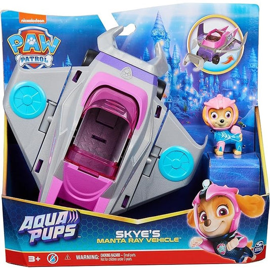 Paw Patrol Aqua Pups Skye - Transforming Manta Ray Vehicle by Spin Master