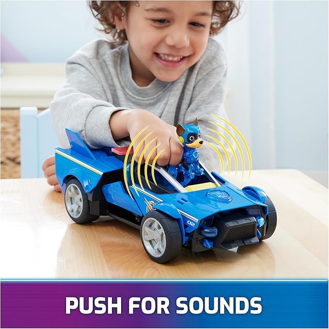 Paw Patrol: The Mighty Movie, Chase's Mighty Transforming Cruiser by Spin Master