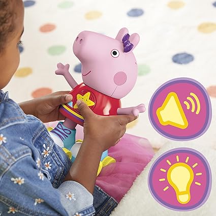 Peppa Roller Skating Doll, Pull-and-Go by Hasbro