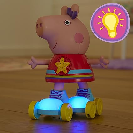 Peppa Roller Skating Doll, Pull-and-Go by Hasbro