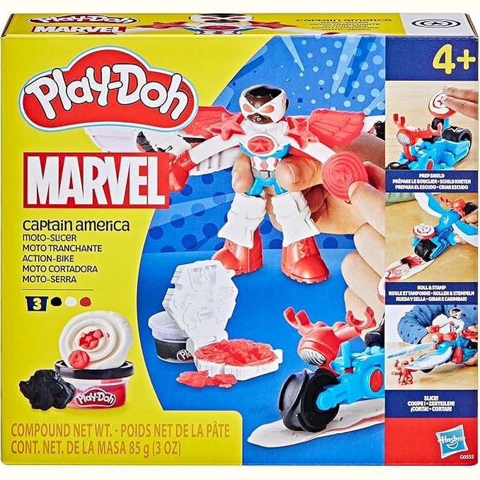 Play-Doh Marvel Captain America Moto-Slicer Playset by Hasbro