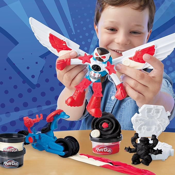 Play-Doh Marvel Captain America Moto-Slicer Playset by Hasbro