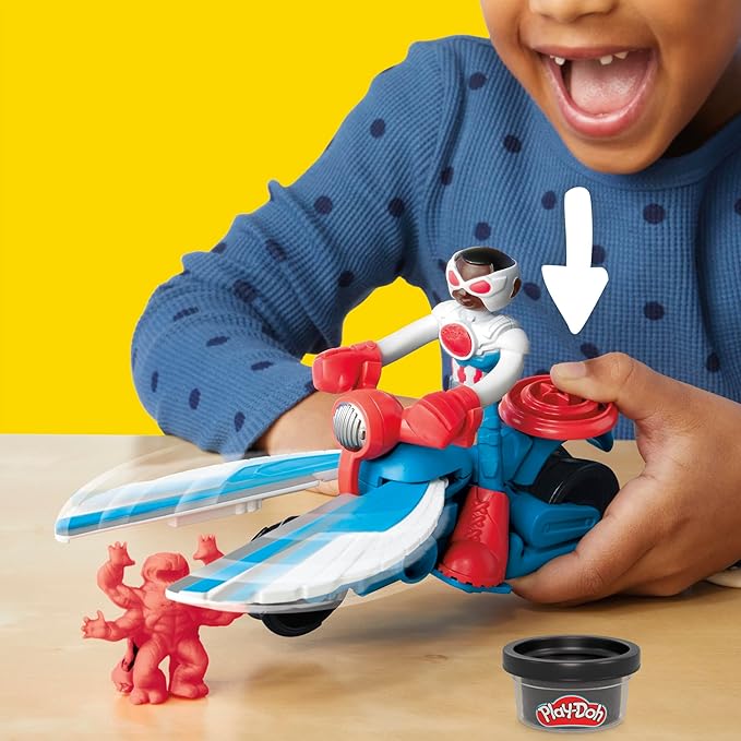 Play-Doh Marvel Captain America Moto-Slicer Playset by Hasbro