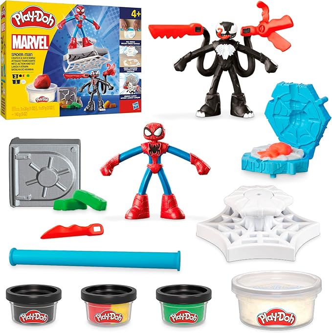 Play-Doh Marvel Spider-Man Launch & Slice Battle by Hasbro