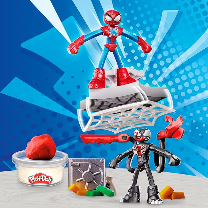 Play-Doh Marvel Spider-Man Launch & Slice Battle by Hasbro