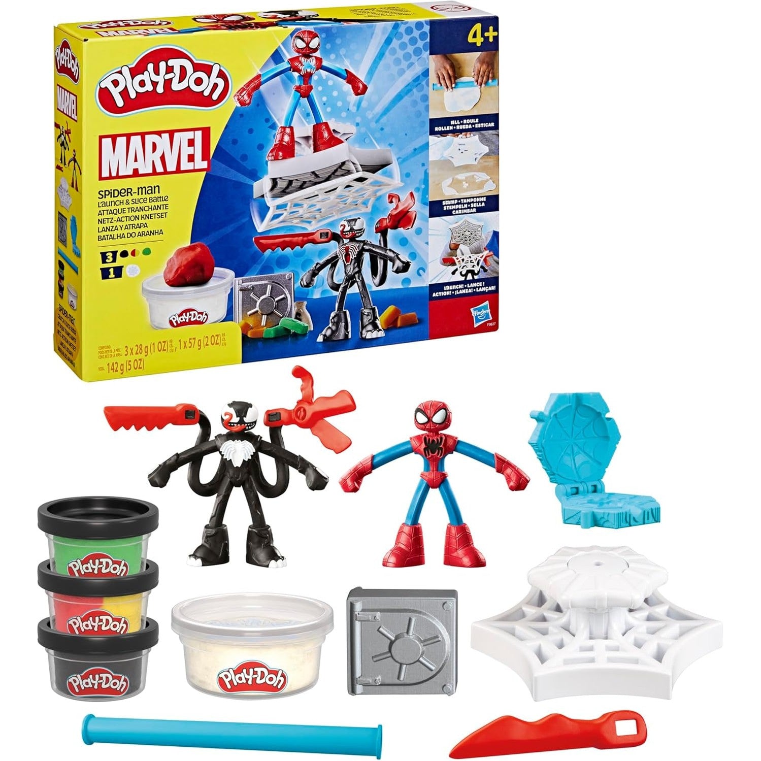 Play-Doh Marvel Spider-Man Launch & Slice Battle by Hasbro