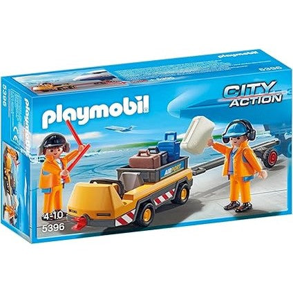 Playmobil City Action Aircraft Tug with Ground Crew (5396) by Playmobil