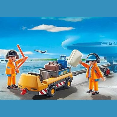 Playmobil City Action Aircraft Tug with Ground Crew (5396) by Playmobil