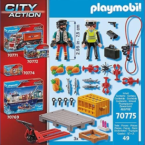 Playmobil City Action Cargo Customs Check (70775) by Playmobil