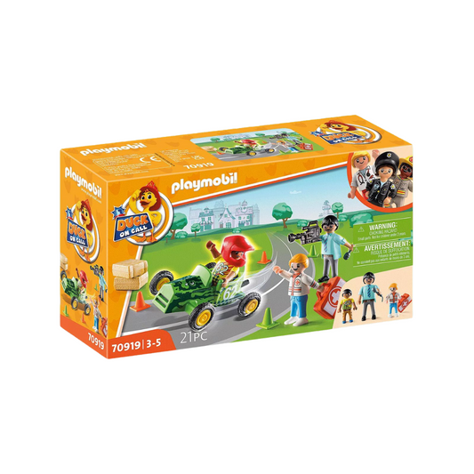 Playmobil DUCK ON CALL - Ambulance Action: Help the Racing Driver (70919) by Playmobil