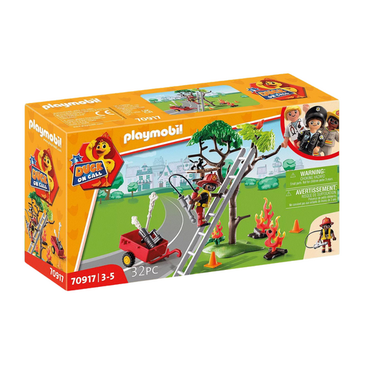 Playmobil DUCK ON CALL - Fire Rescue Action: Cat Rescue (70917) by Playmobil