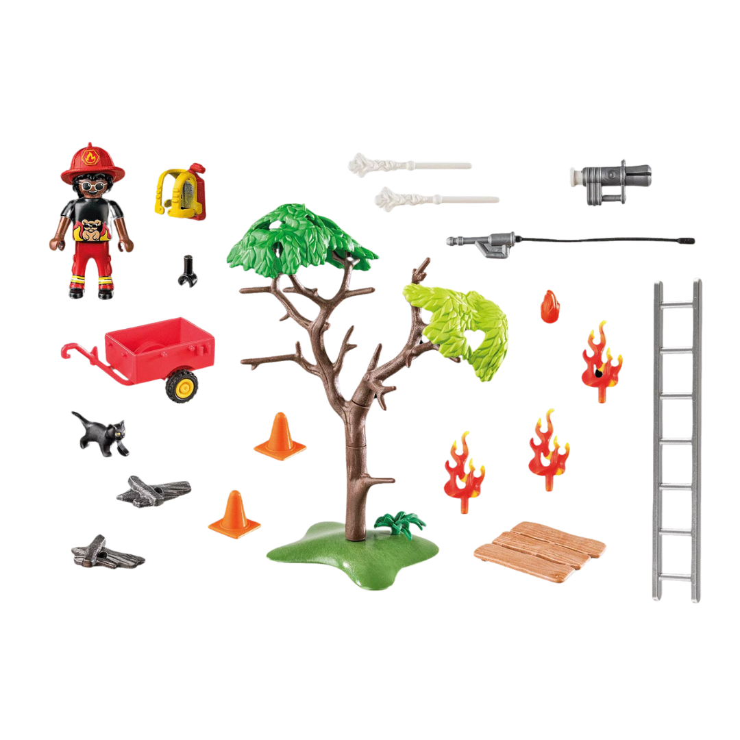 Playmobil DUCK ON CALL - Fire Rescue Action: Cat Rescue (70917) by Playmobil