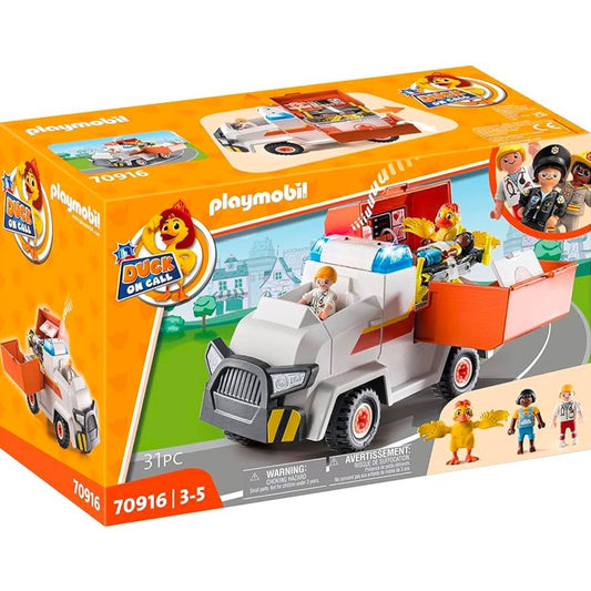 Playmobil Duck On Call - Ambulance Emergency Vehicle (70916) by Playmobil