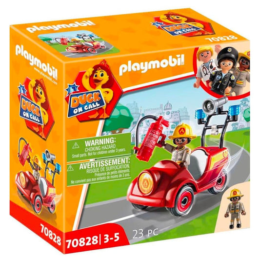 Playmobil Duck On Call - Fire Rescue Mini-Car (70828) by Playmobil