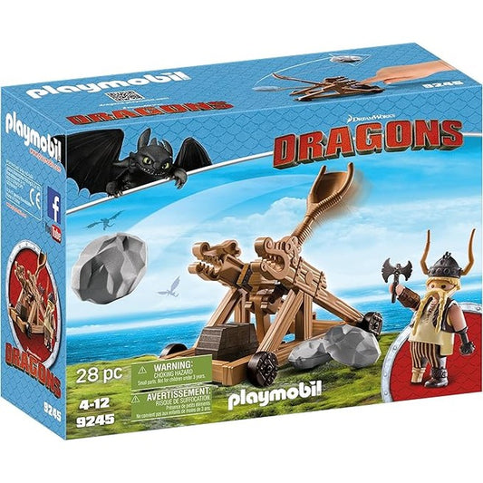 Playmobil How to Train Your Dragon Gobber with Catapult (9245) by Playmobil