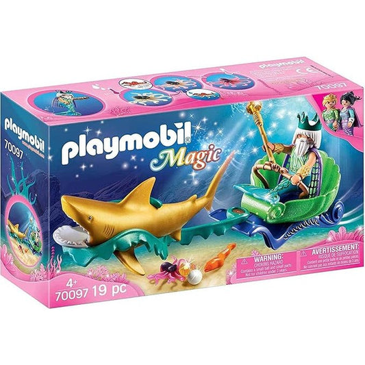 Playmobil Mermaid King of The Sea with Shark Carriage (70097) by Playmobil