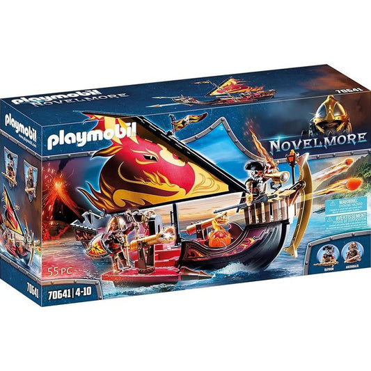 Playmobil Novelmore Knights Burnham Raiders Fire Ship Floating (70641) by Playmobil