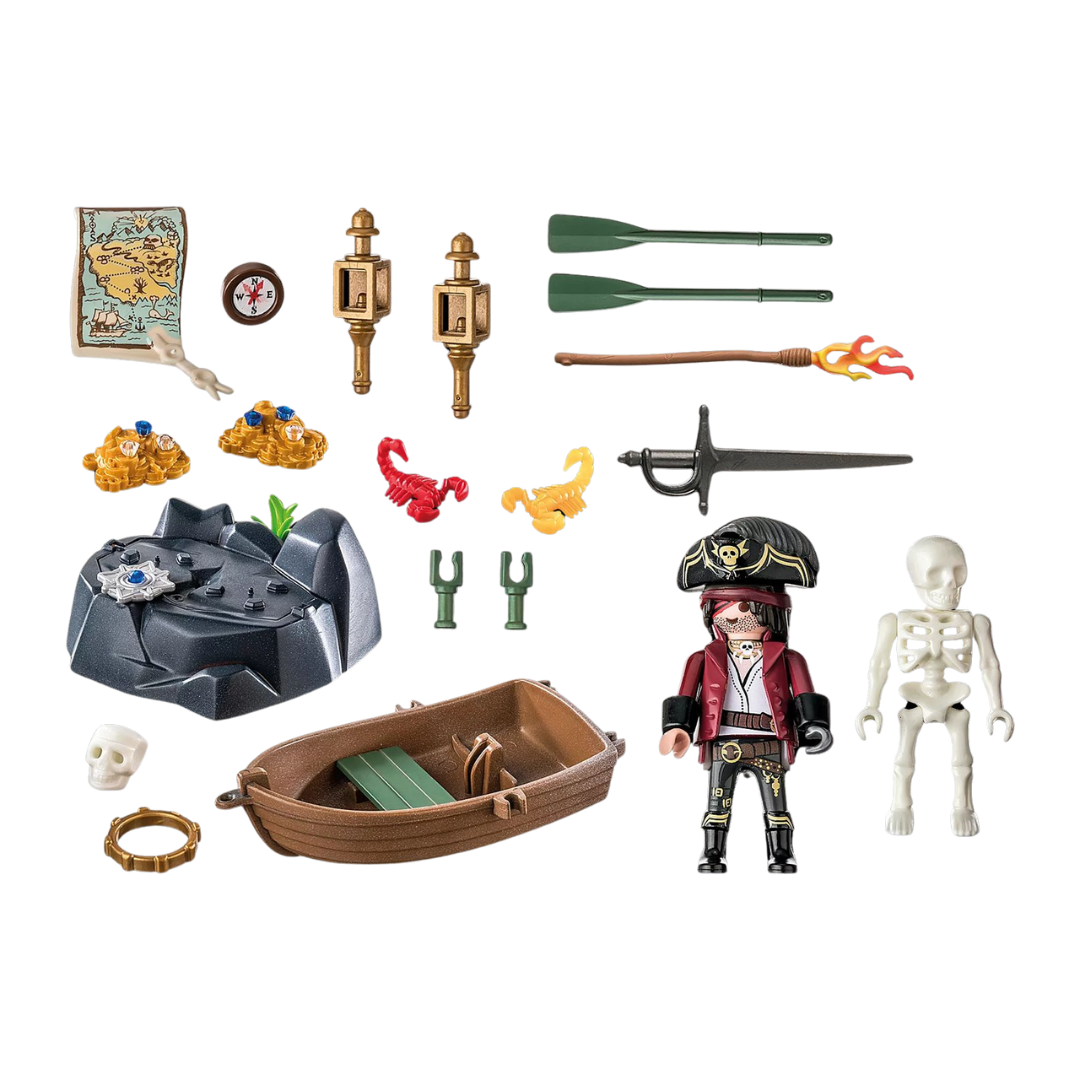 Playmobil Starter Pack Pirate with Rowing Boat (71254) by Playmobil