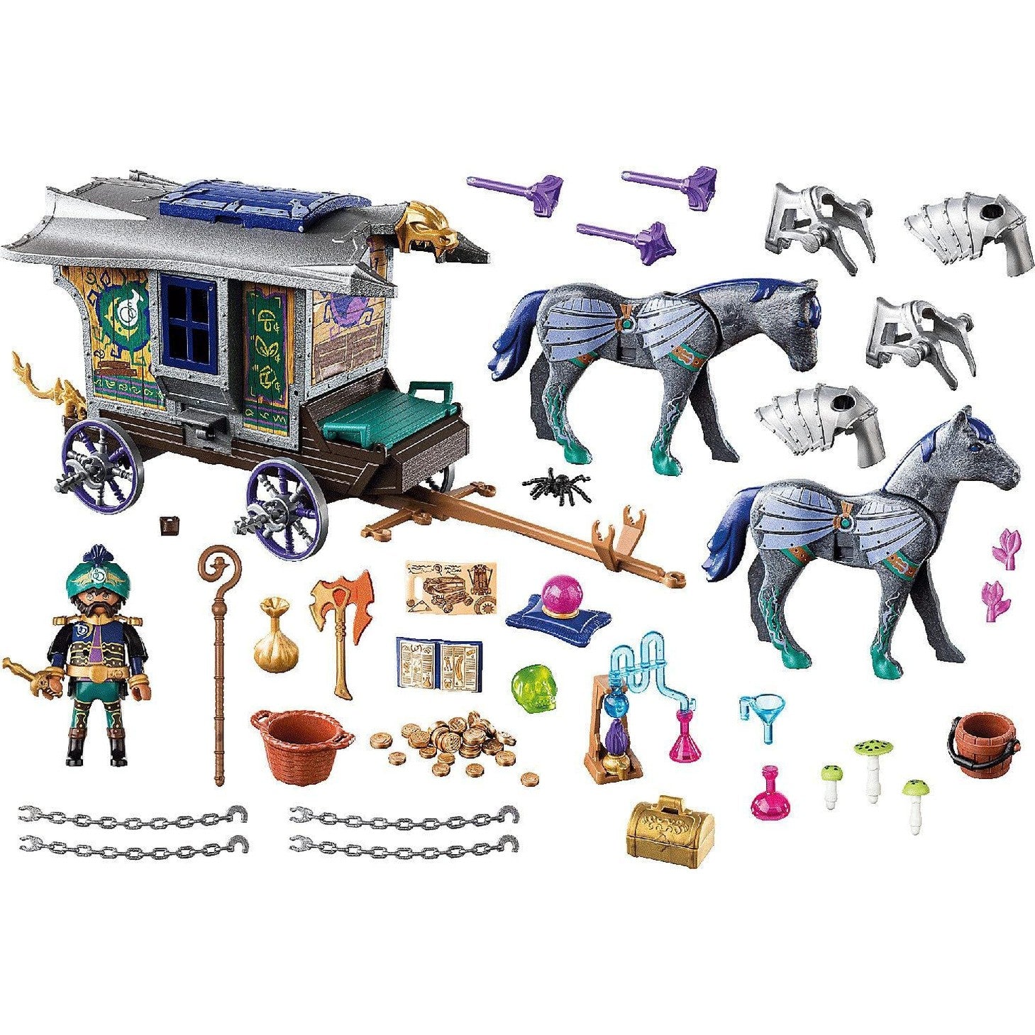 Playmobil Violet Vale Merchant Carriage with Magical Features (70903) by Playmobil