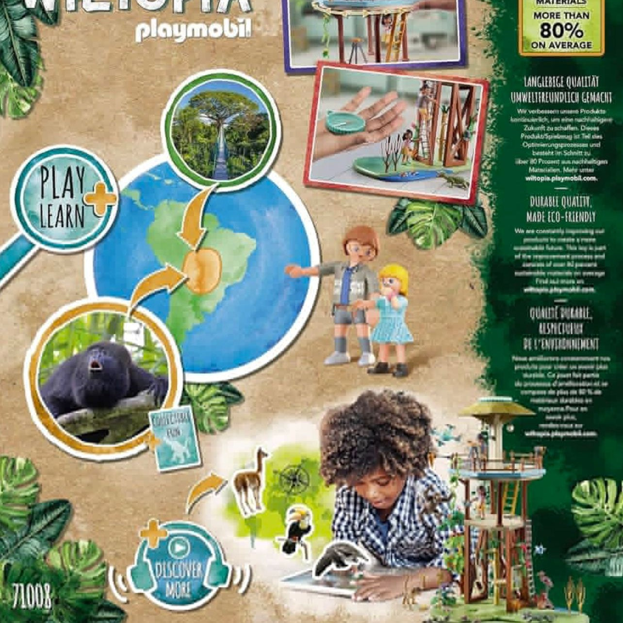 Playmobil Wiltopia Research Tower with Compass (71008) by Playmobil
