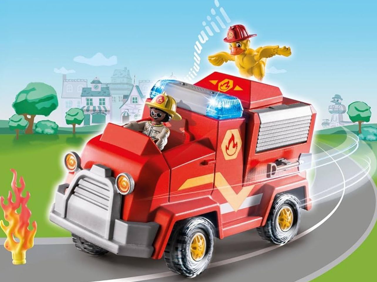 Playmobil Duck On Call  Fire Brigade Emergency Vehicle (70914)