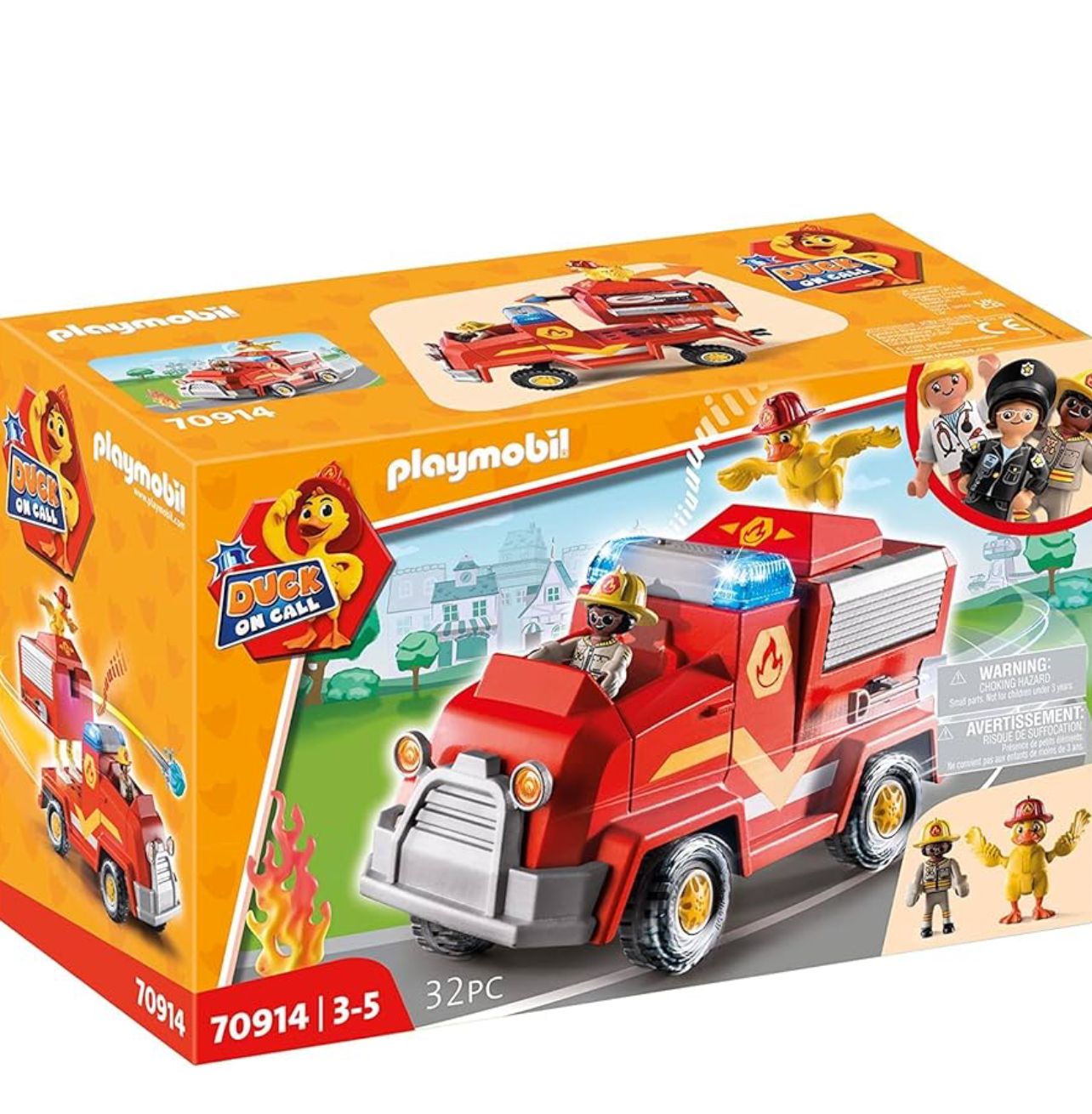 Playmobil Duck On Call  Fire Brigade Emergency Vehicle (70914)
