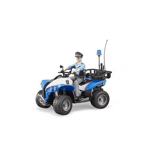 Police-Quad with Police officer and accessories by Bruder
