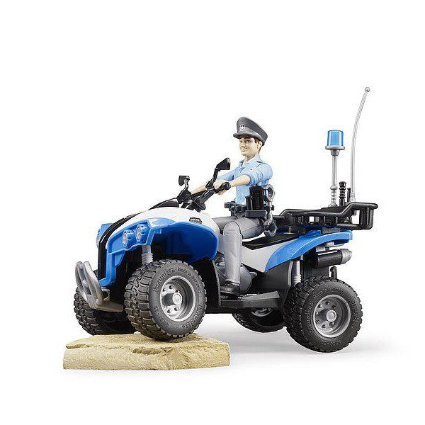 Police-Quad with Police officer and accessories by Bruder