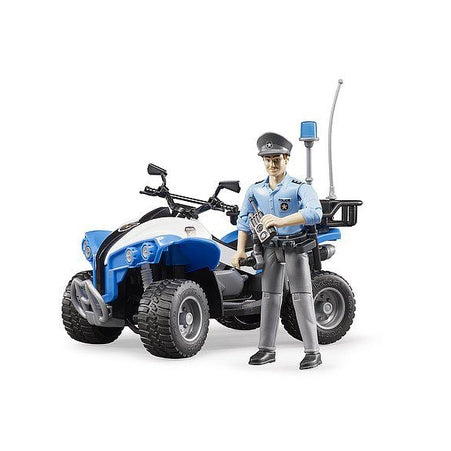 Police-Quad with Police officer and accessories by Bruder