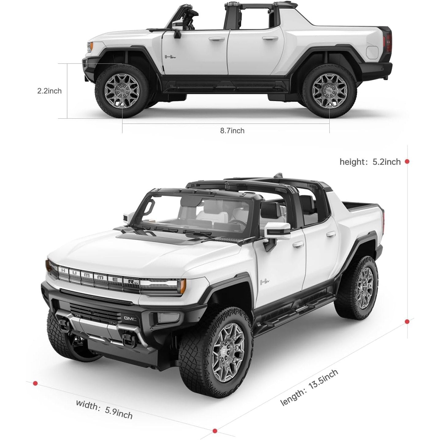 RASTAR 1:16 HUMMER EV R/C by Rastar