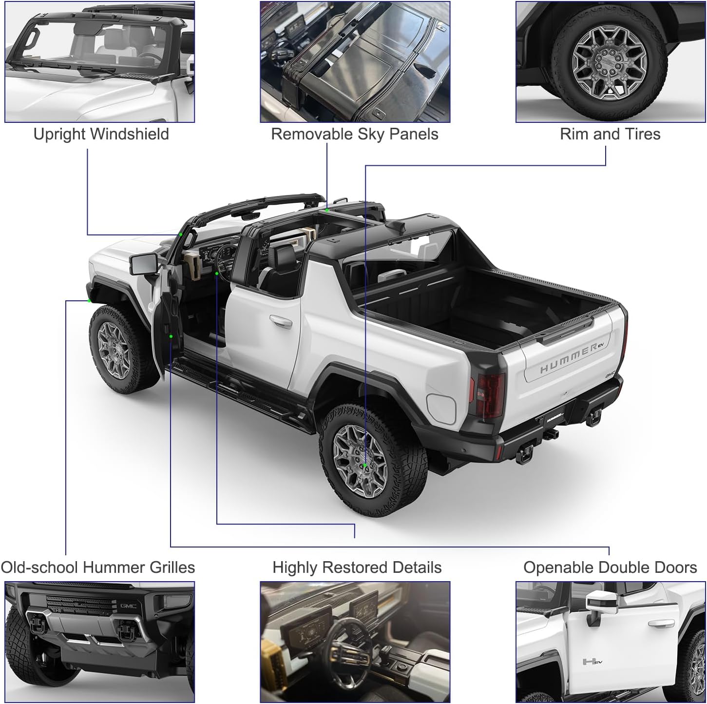 RASTAR 1:16 HUMMER EV R/C by Rastar